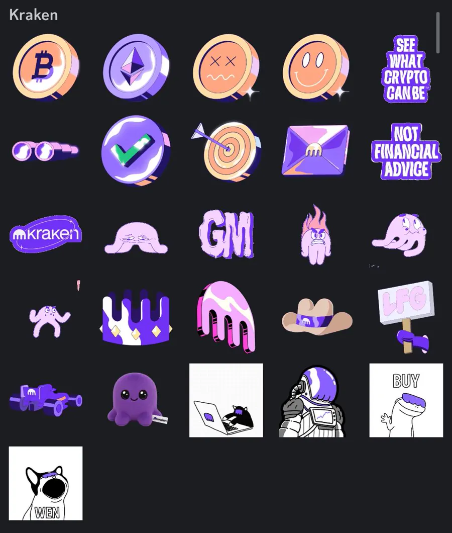 Beast featured in Kraken's Discord emoji set