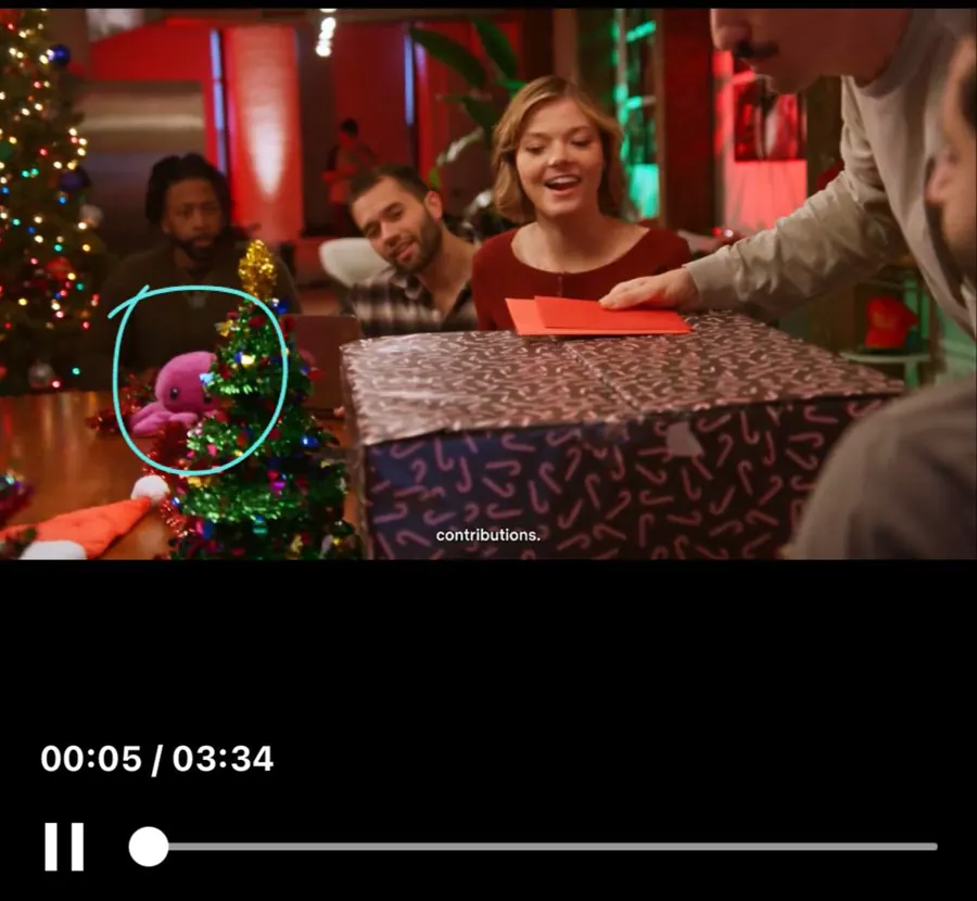 Beast at the table in Kraken's gifting advert
